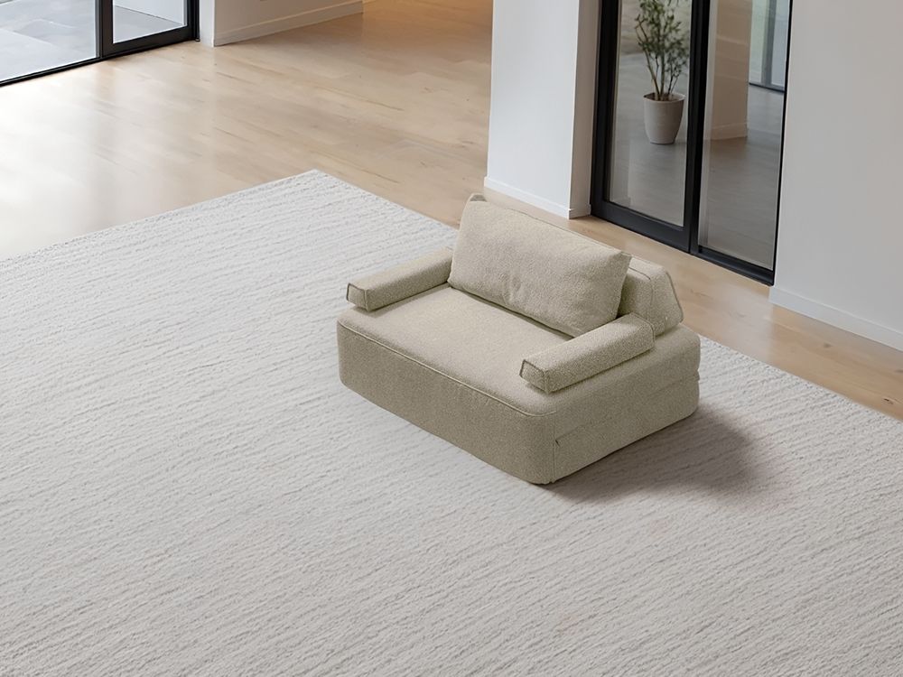 Cushie Modular 2-Seater Double (1.37m) - Cream