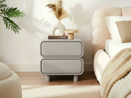 Twix Bedside Table Grey