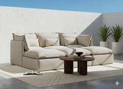 3 Seater / Bed / Linen Beige