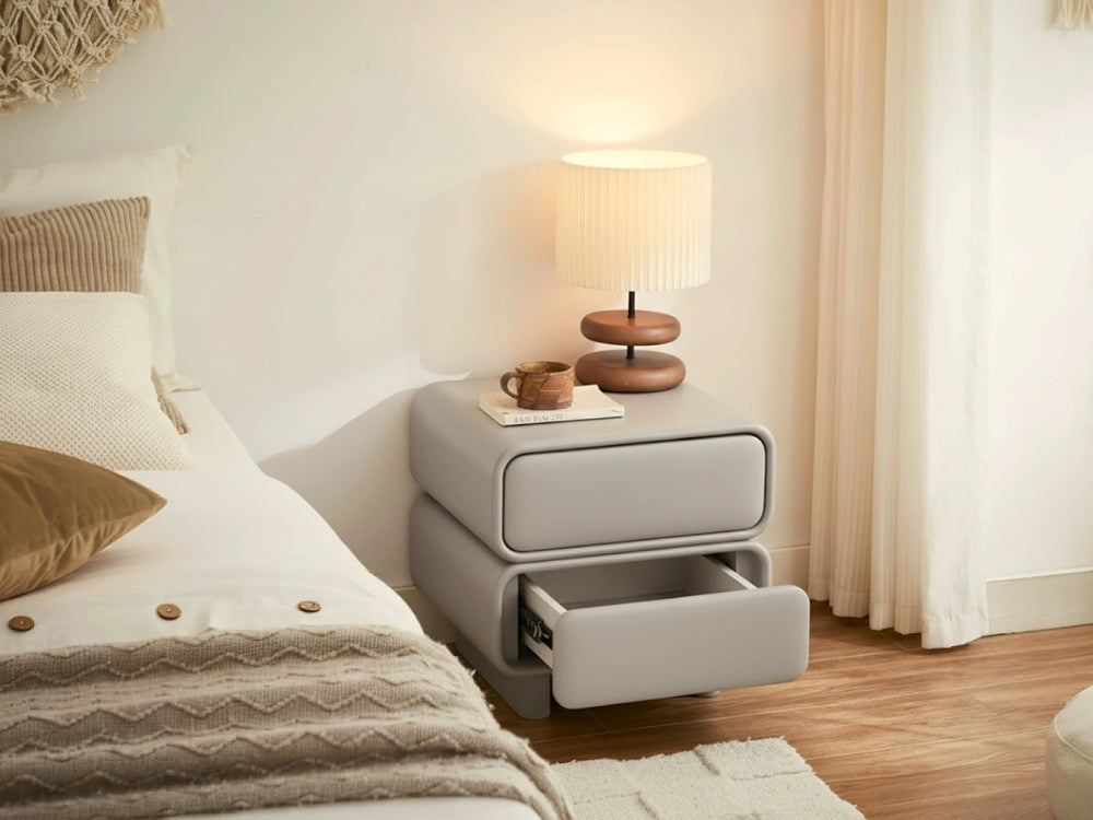 Twix Bedside Table Grey
