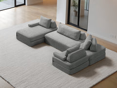 U-Shaped Chaise / 5-Seater U-Shaped Chaise 3.51m / Ash