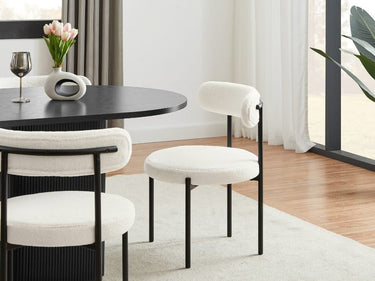 Amber Set of 2 Dining Chairs - White