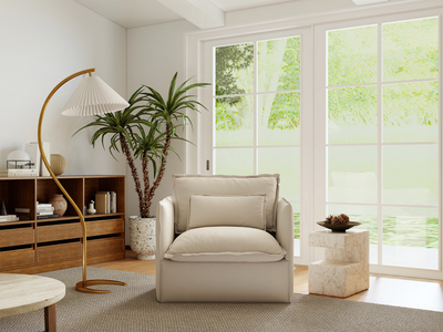 Linen Beige / Armchair