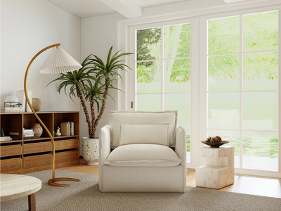 White Boucle / Armchair