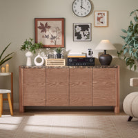 Hank Marble Sideboard - Walnut