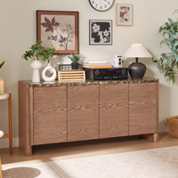 Hank Marble Sideboard - Walnut