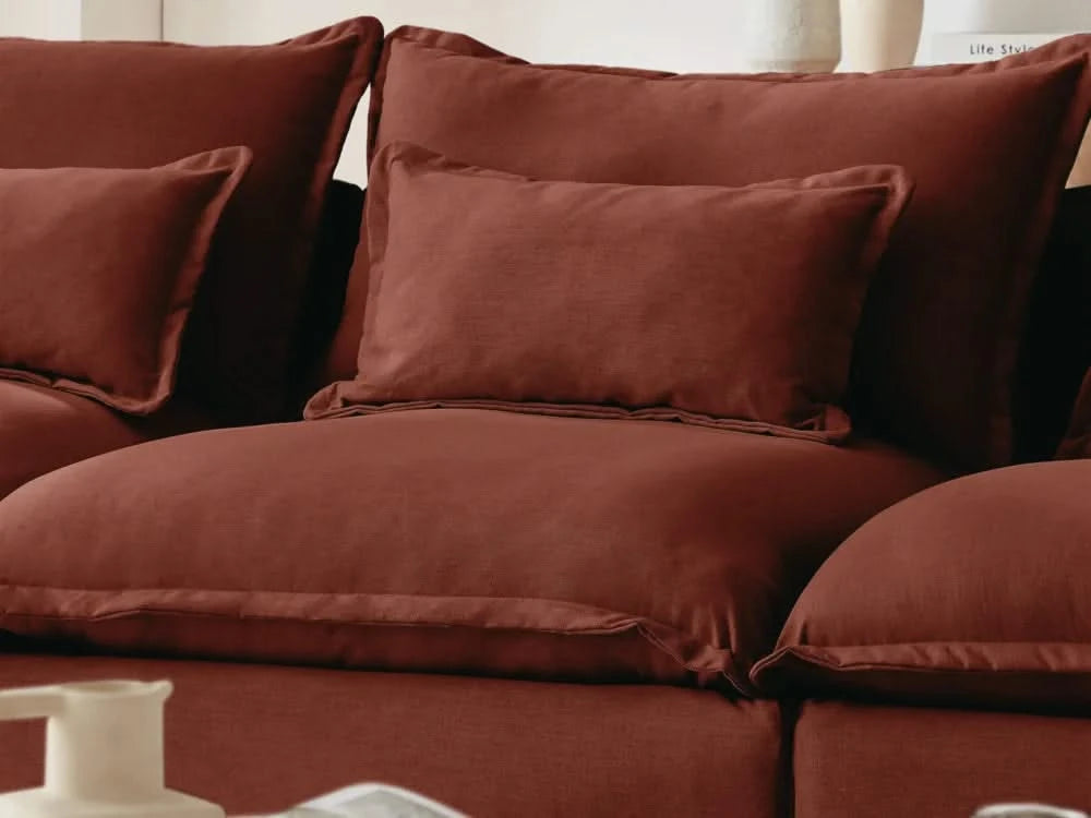Lifely Modular 3 Seater Sofa - Rust