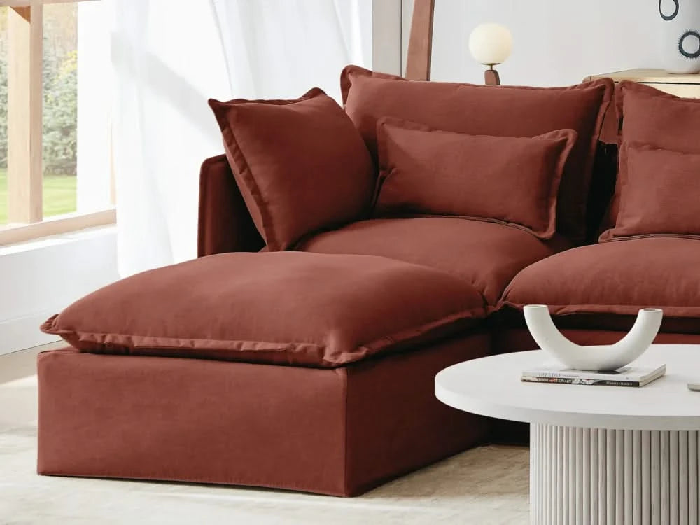 Lifely Modular 3 Seater Sofa - Rust
