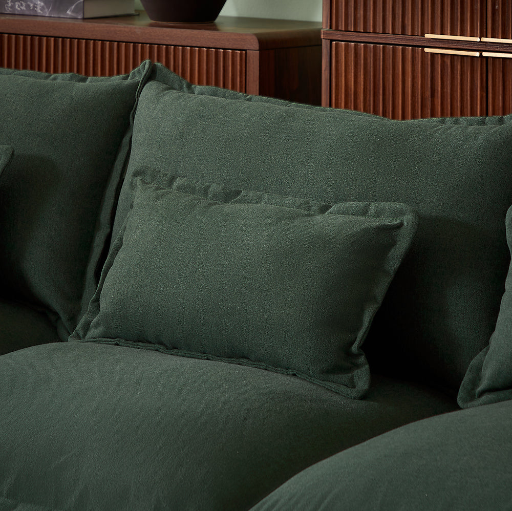 Dark green sofa