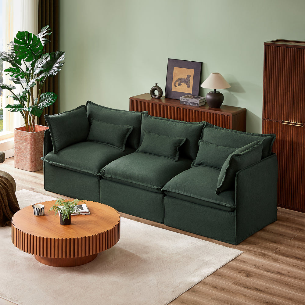 Green lounge sofa