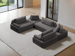 U-Shaped Chaise / 8-Seater U-Shaped Chaise 3.56m / Charcoal
