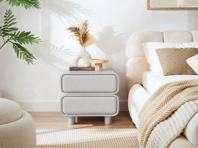 Twix Bedside Table Grey