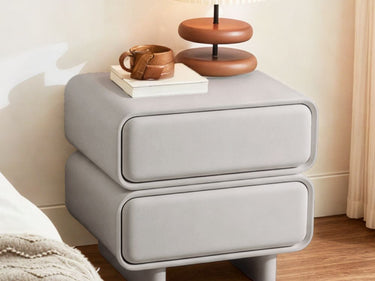 Twix Bedside Table Grey