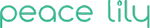 peace lily text logo